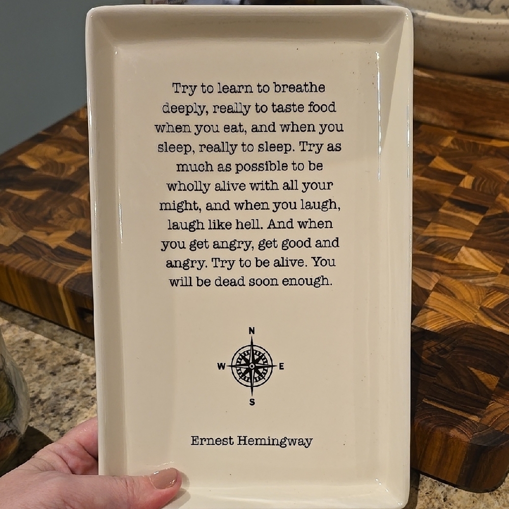 Ceramic Decorative Serving Tray
